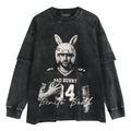 BAD BUNNY FOOTBALL, COMFORT COLORS BENITO BOWL LAYERED LONG SLEEVE