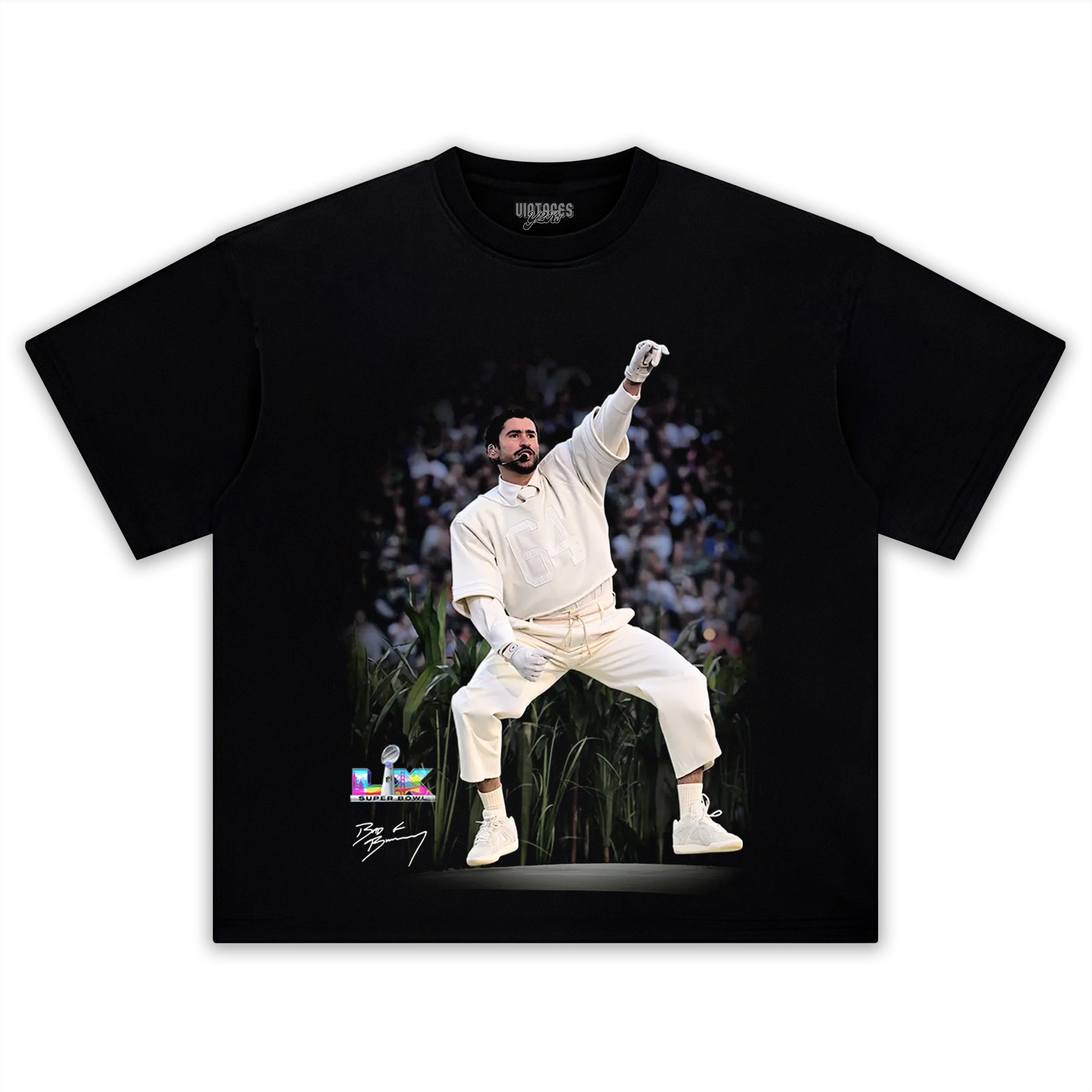 BAD BUNNY & SUPER BOWL 2026 V4 TEE & LS & HOODIE