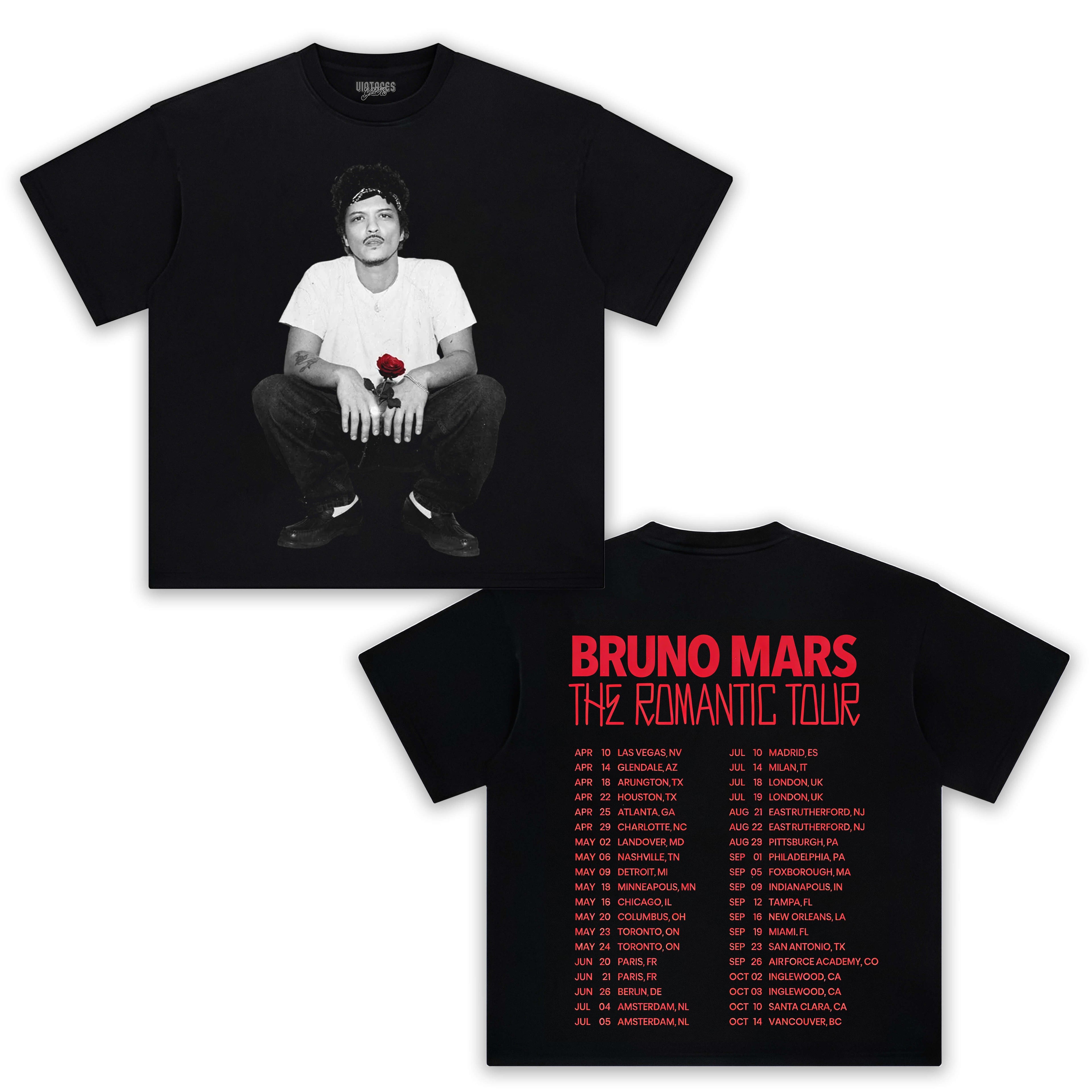 BRUNO MARS & THE ROMANTIC TOUR V2 TEE