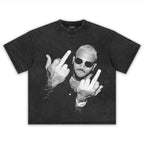 CHRIS BROWN VINTAGE MIDDLE FINGER  TEE & LS & HOODIE