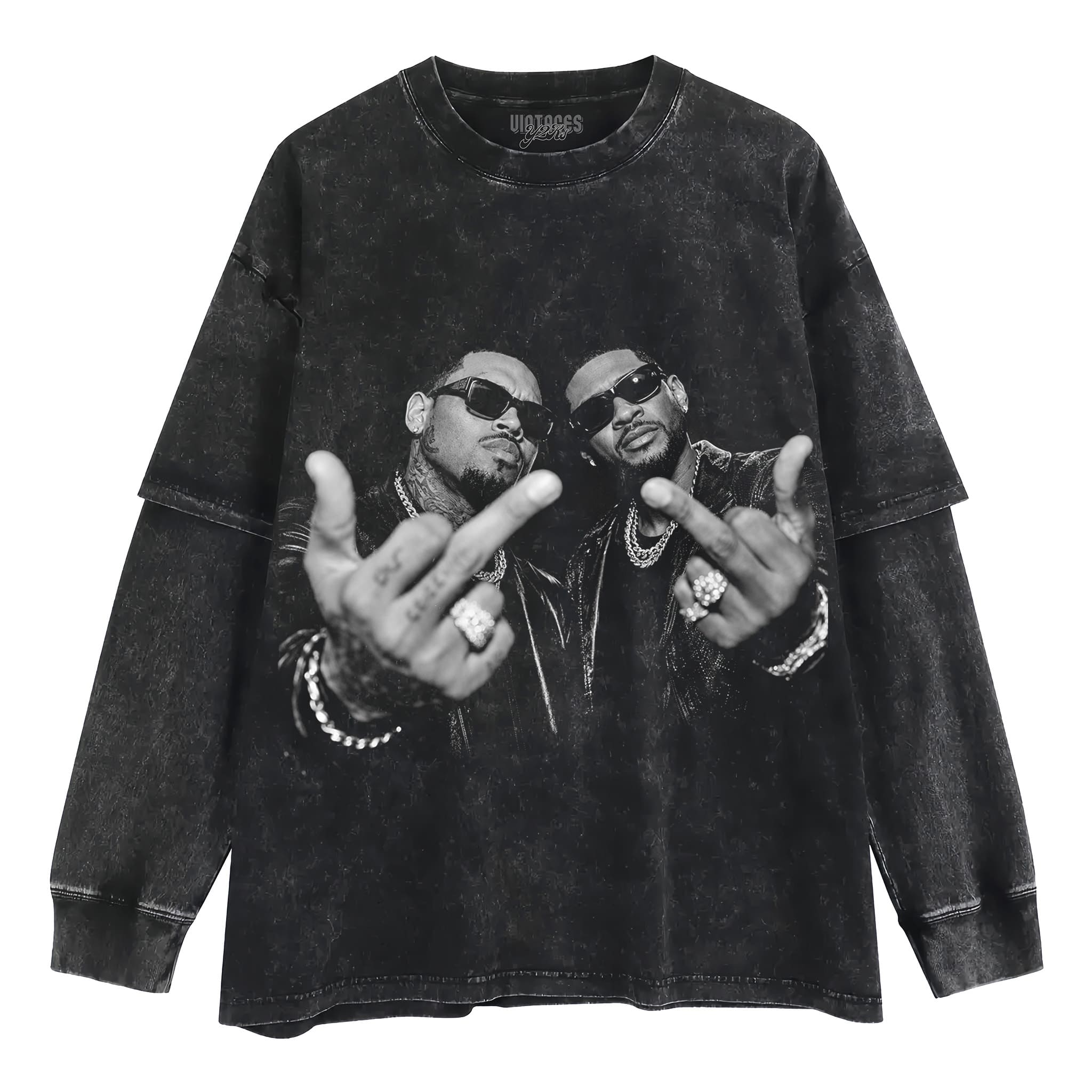 CHRIS BROWN & USHER TANK TOP & TEE & LONG SLEEVE & LAYERED LS & HOODIE