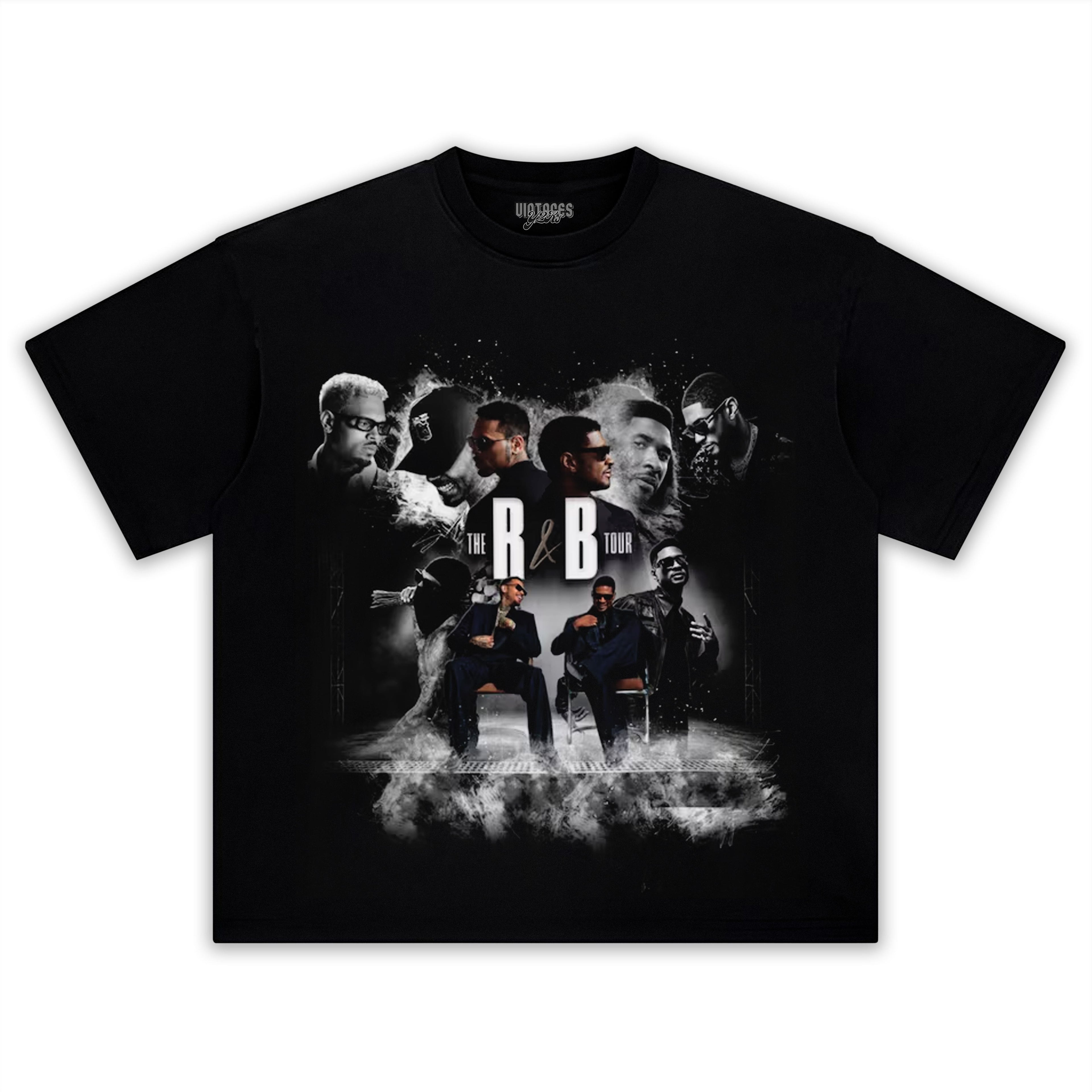 CHRIS BROWN & USHER THE R&B TOUR V2 TANK TOP & TEE & LONG SLEEVE & LAYERED LS & HOODIE