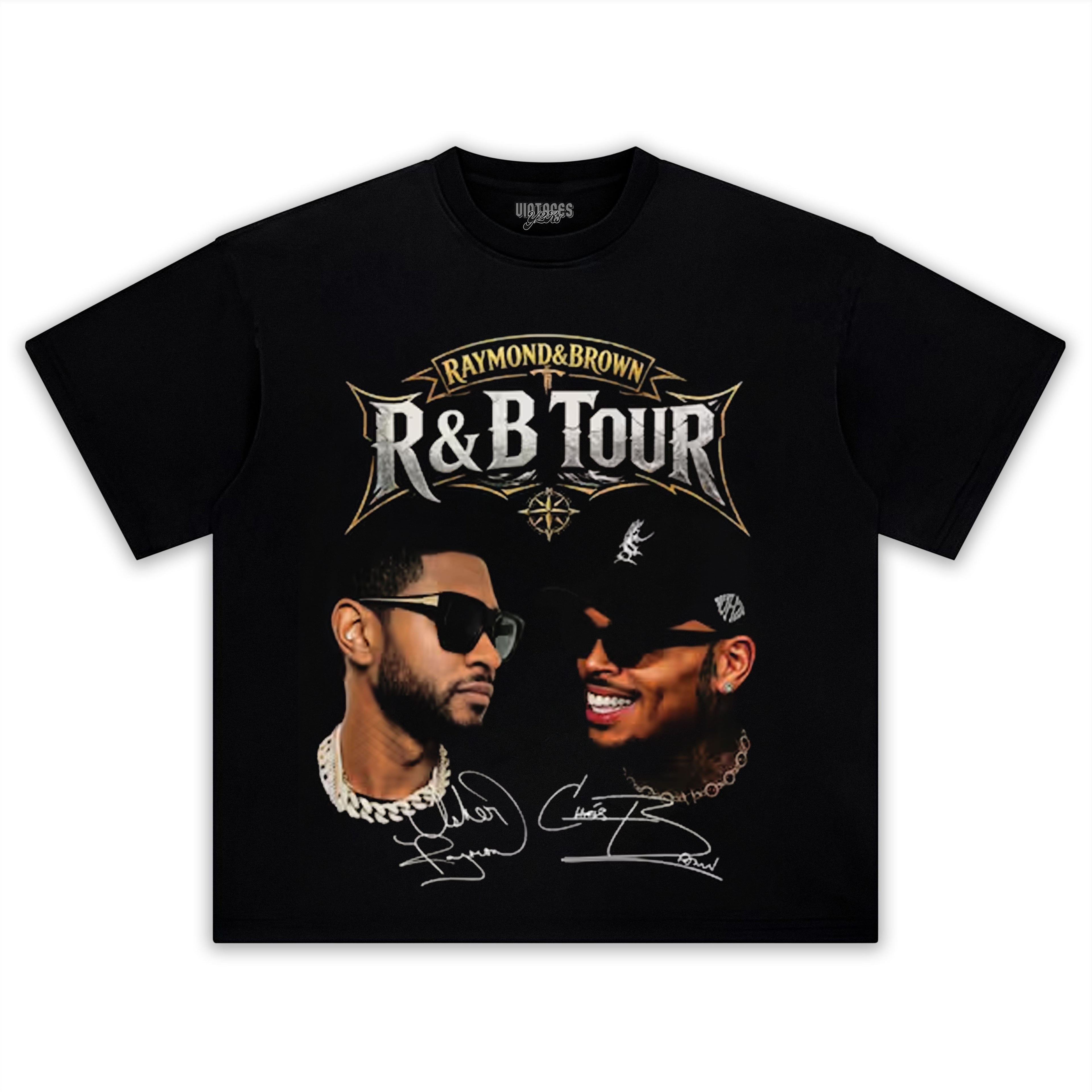 CHRIS BROWN & USHER THE R&B TOUR V3 TANK TOP & TEE & LONG SLEEVE & LAYERED LS & HOODIE