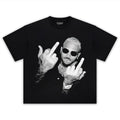 CHRIS BROWN VINTAGE MIDDLE FINGER  TEE & LS & HOODIE