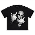 CHRIS BROWN VINTAGE MIDDLE FINGER  TEE & LS & HOODIE