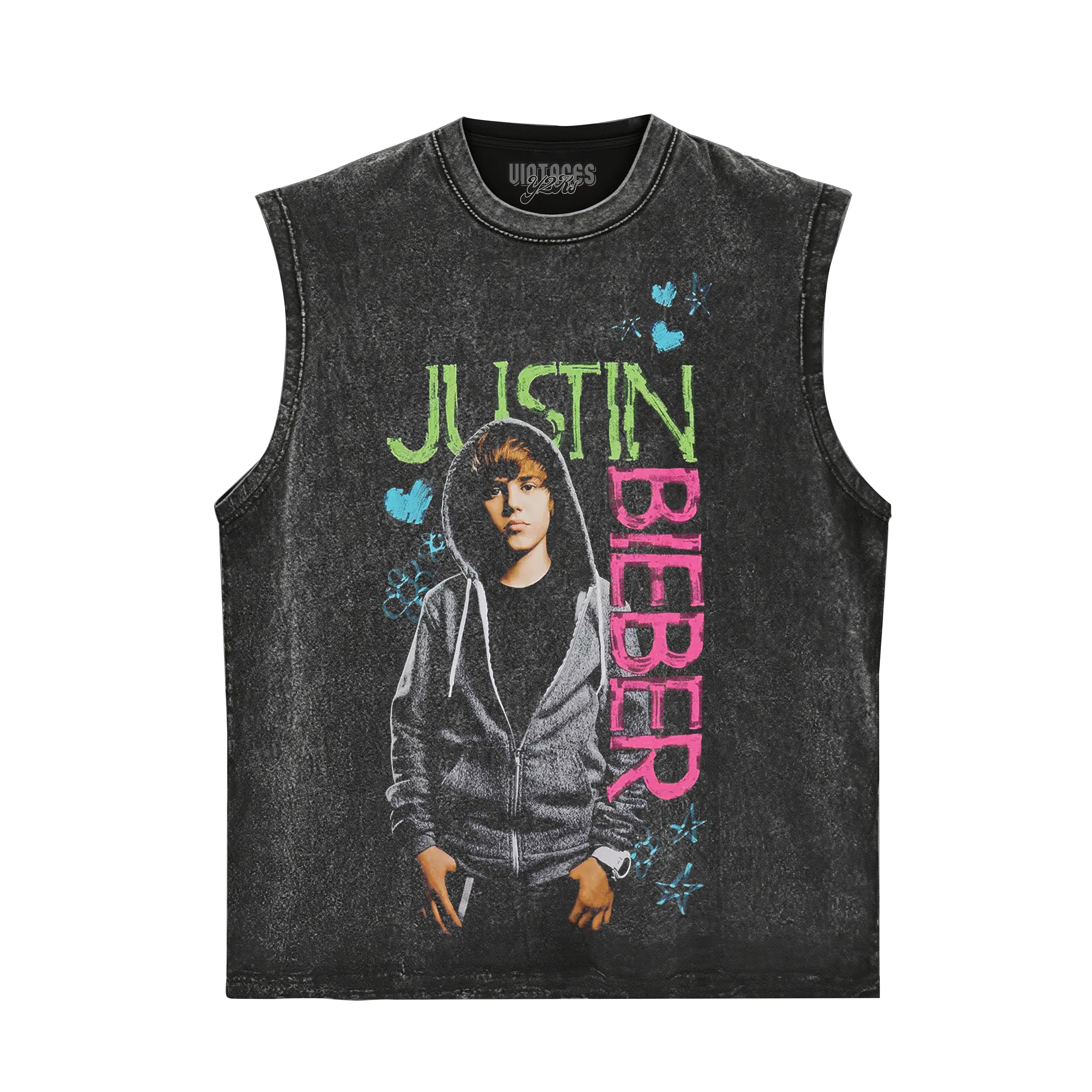 JUSTIN BIEBER HEARTS & STARS PORTRAIT TANK TOP & TEE & LONG SLEEVE & LAYERED LS & HOODIE