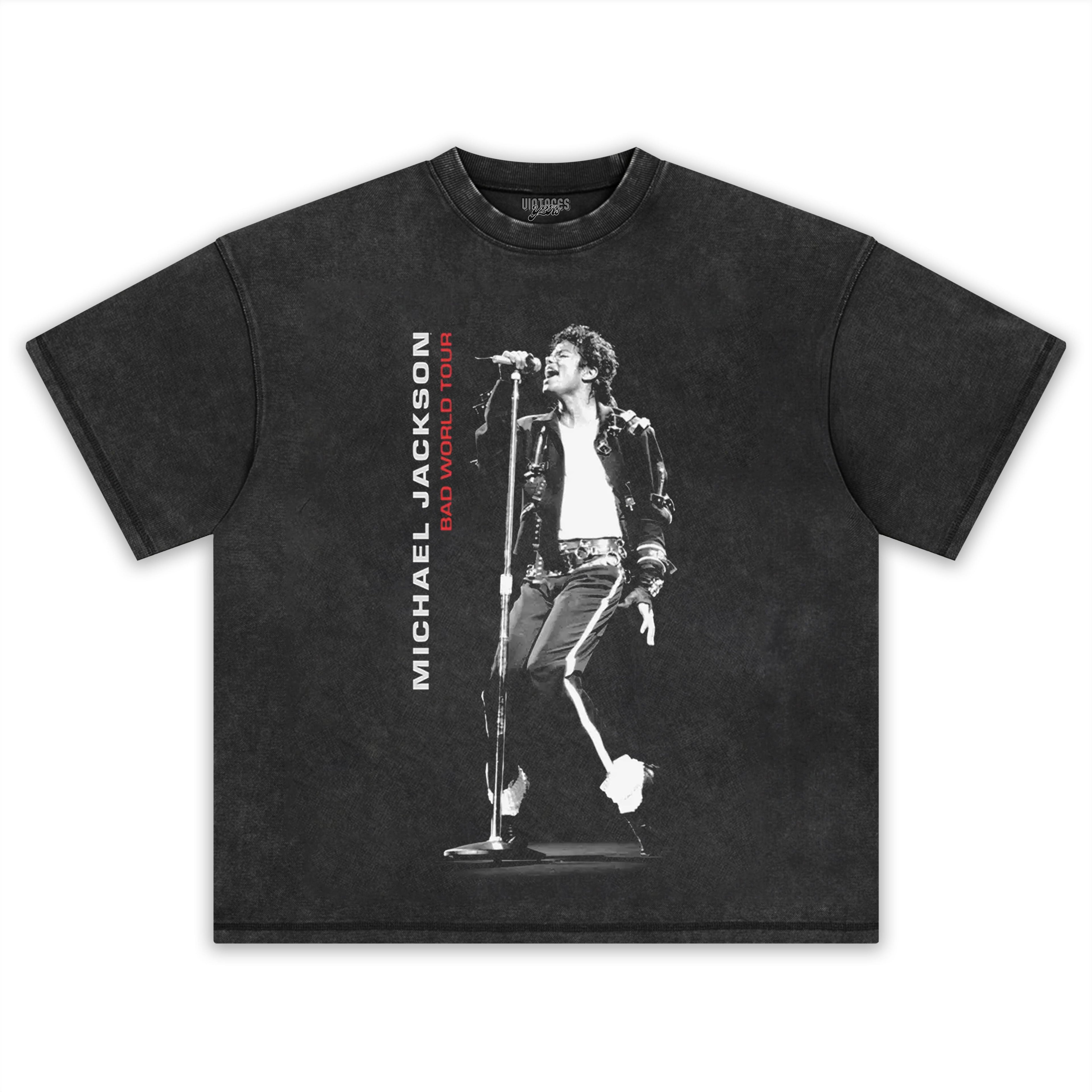 MICHAEL JACKSON BAD WORLD TOUR TANK TOP & TEE & LONG SLEEVE & LAYERED LS & HOODIE