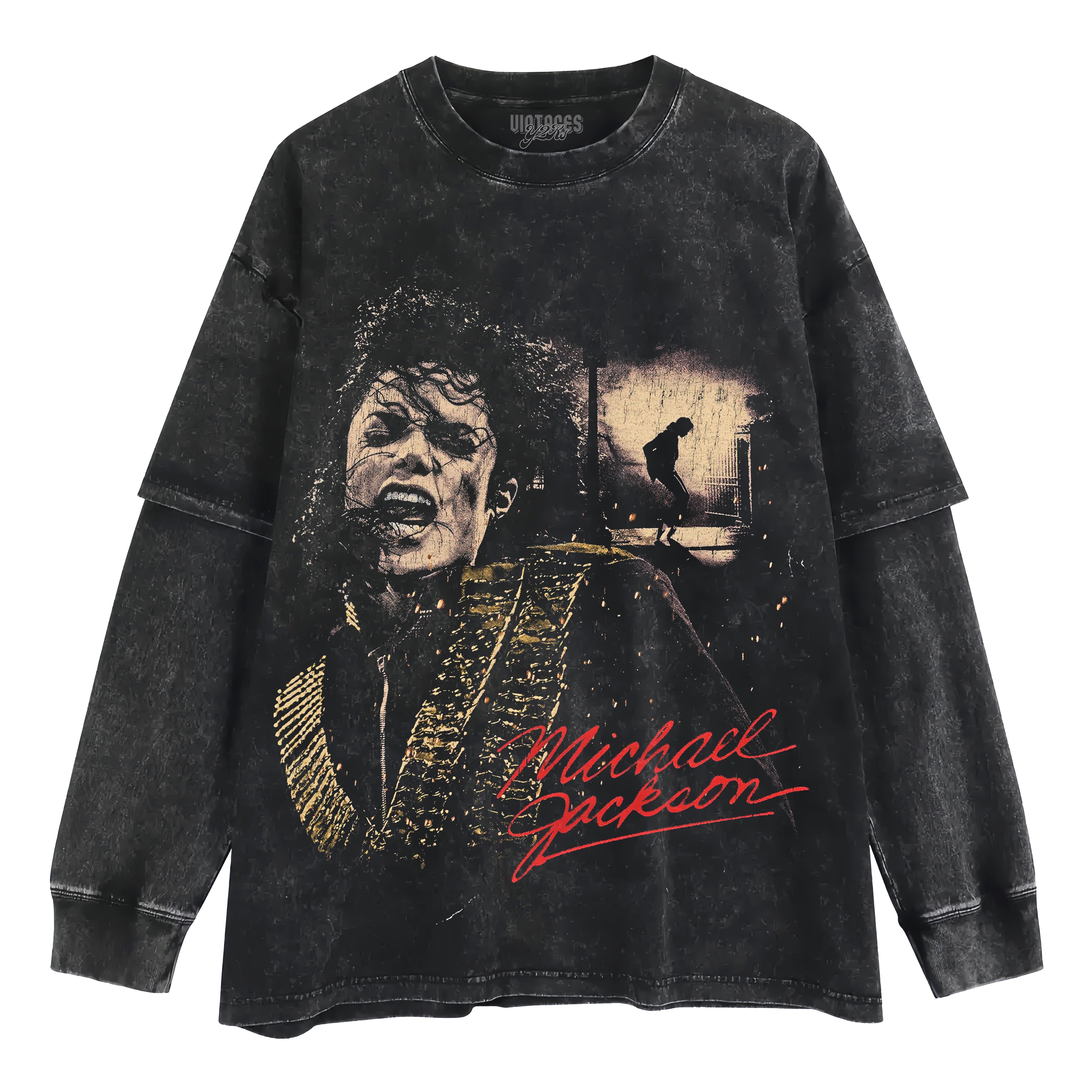 MICHAEL JACKSON 3 TANK TOP & TEE & LONG SLEEVE & LAYERED LS & HOODIE