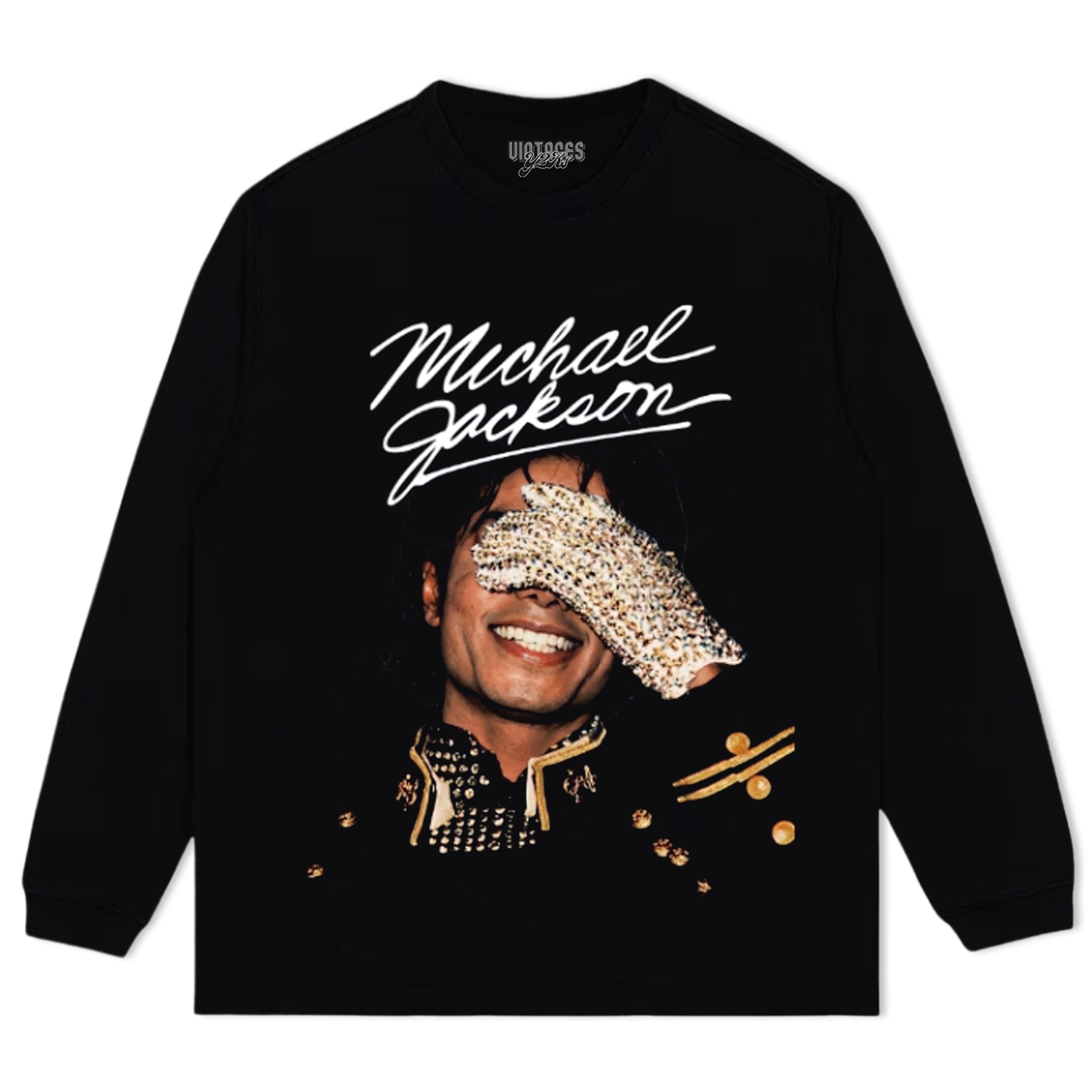 MICHAEL JACKSON GLOVE SIGNED TANK TOP & TEE & LONG SLEEVE & LAYERED LS & HOODIE