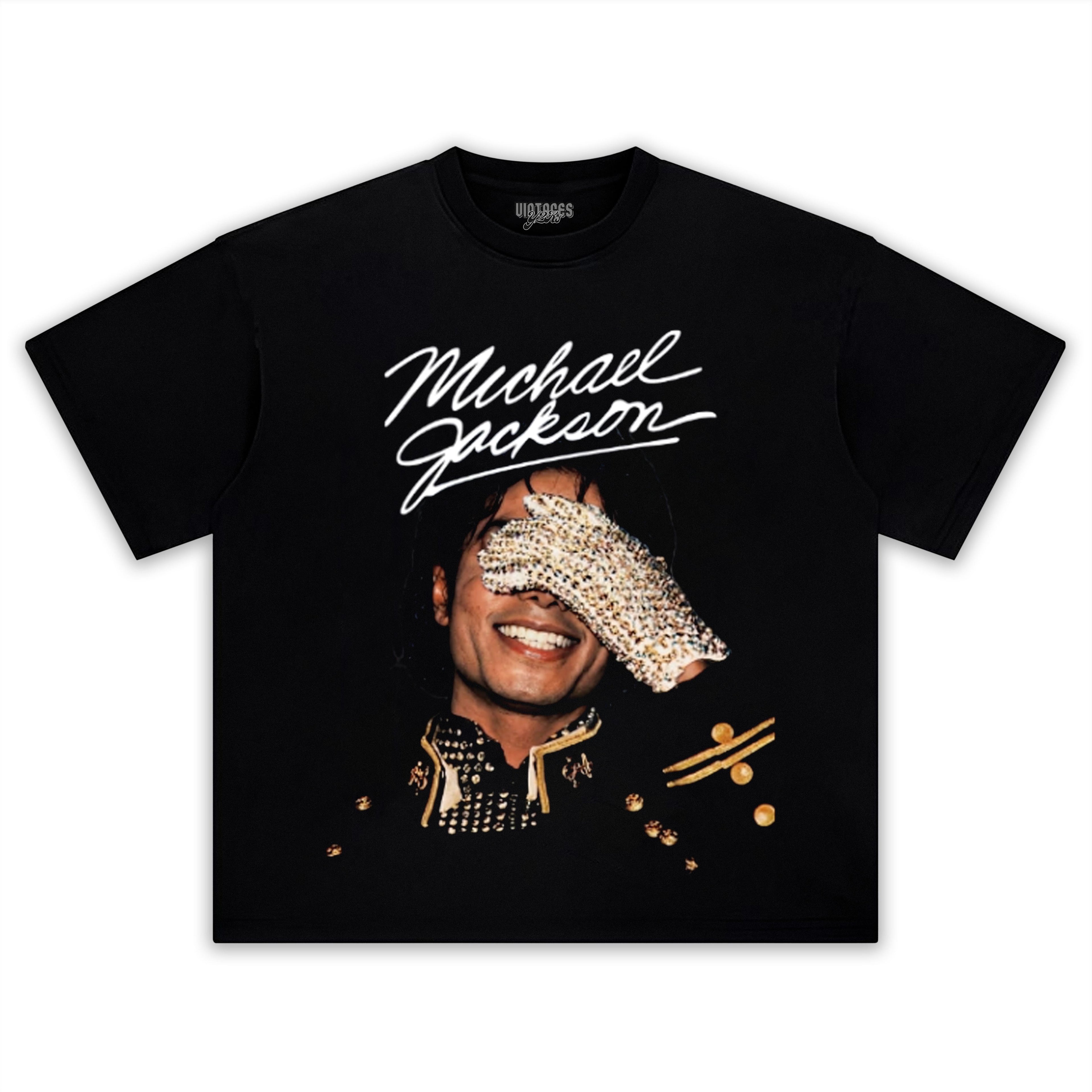 MICHAEL JACKSON GLOVE SIGNED TANK TOP & TEE & LONG SLEEVE & LAYERED LS & HOODIE