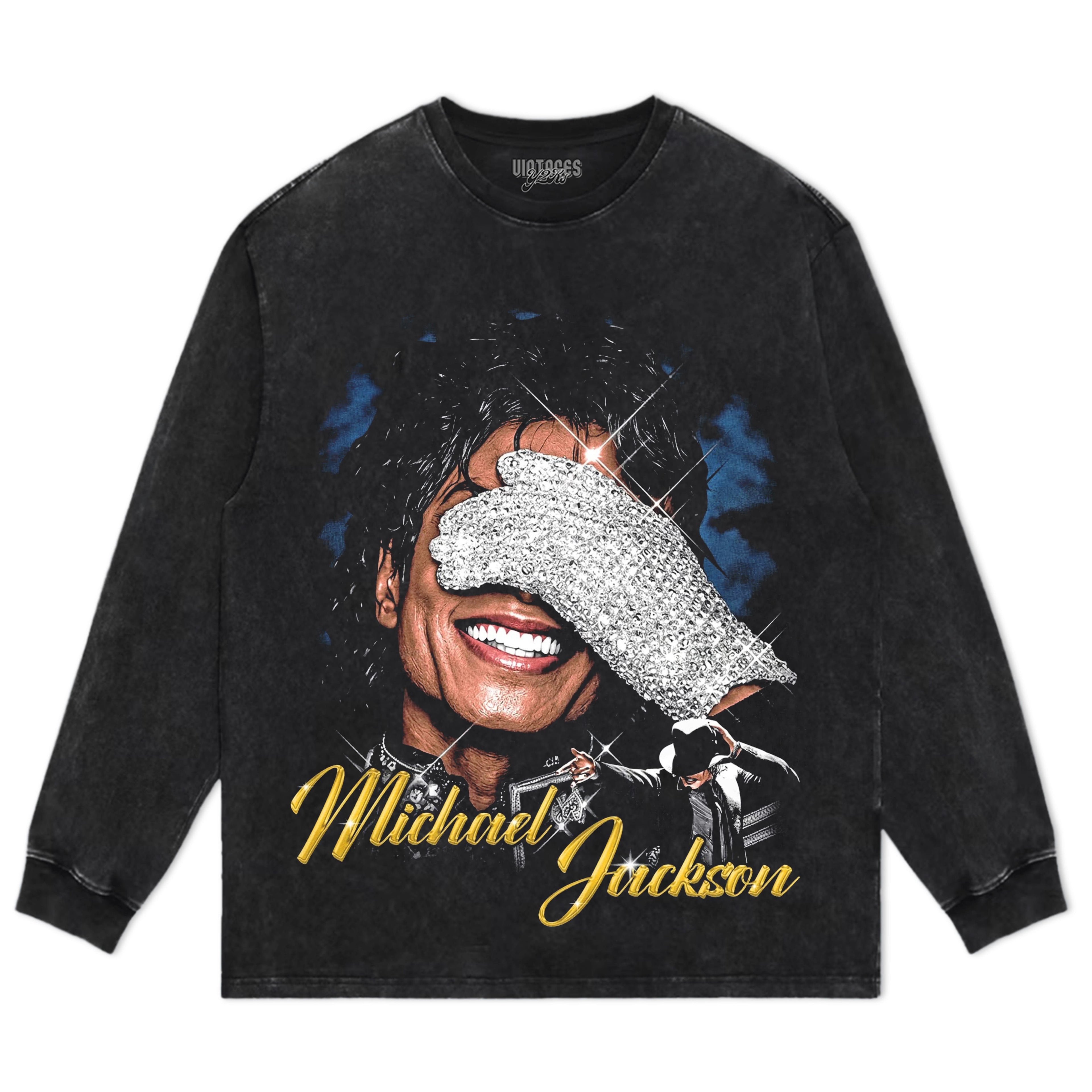 MICHAEL JACKSON KING OF POP V2 TANK TOP & TEE & LONG SLEEVE & LAYERED LS & HOODIE