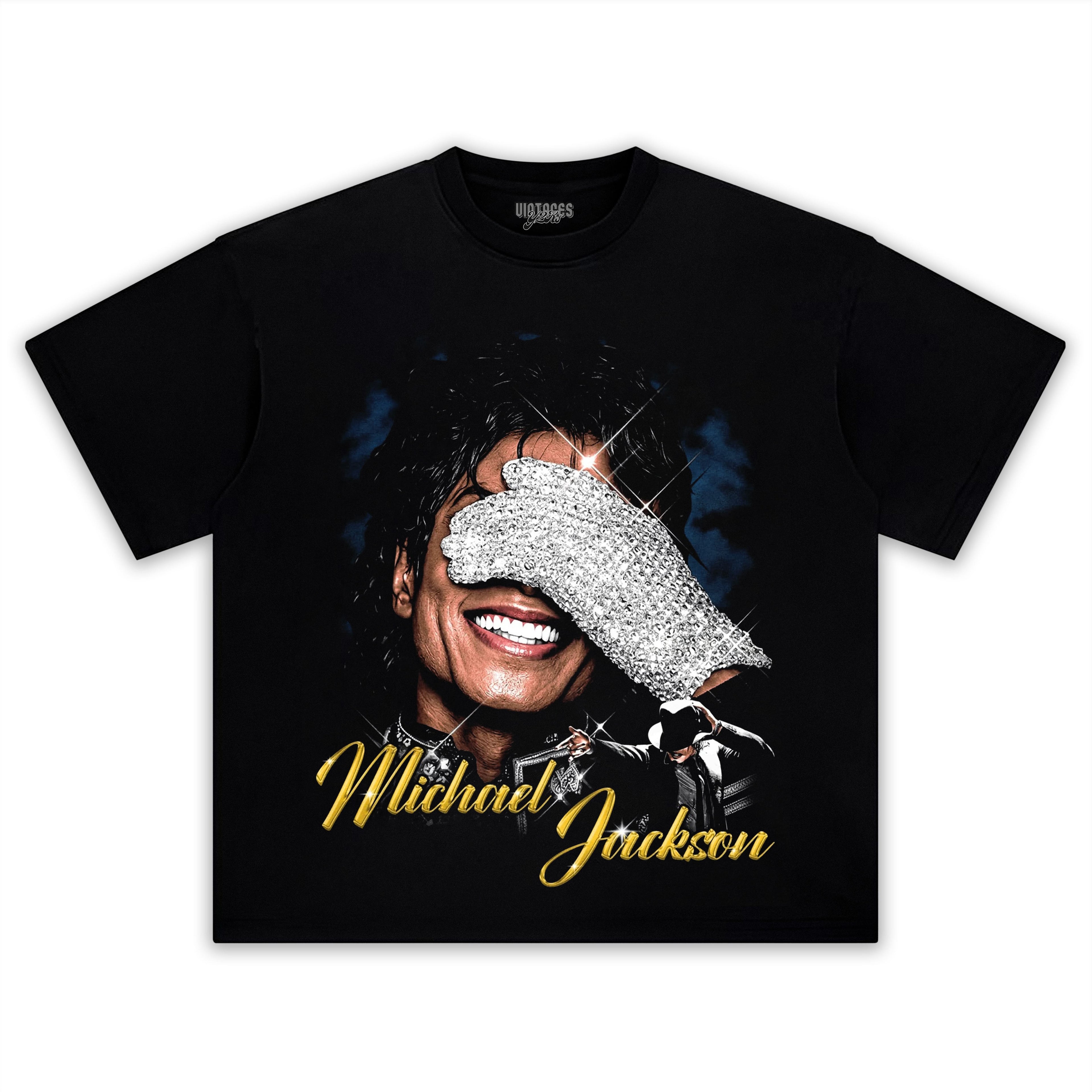 MICHAEL JACKSON KING OF POP V2 TANK TOP & TEE & LONG SLEEVE & LAYERED LS & HOODIE