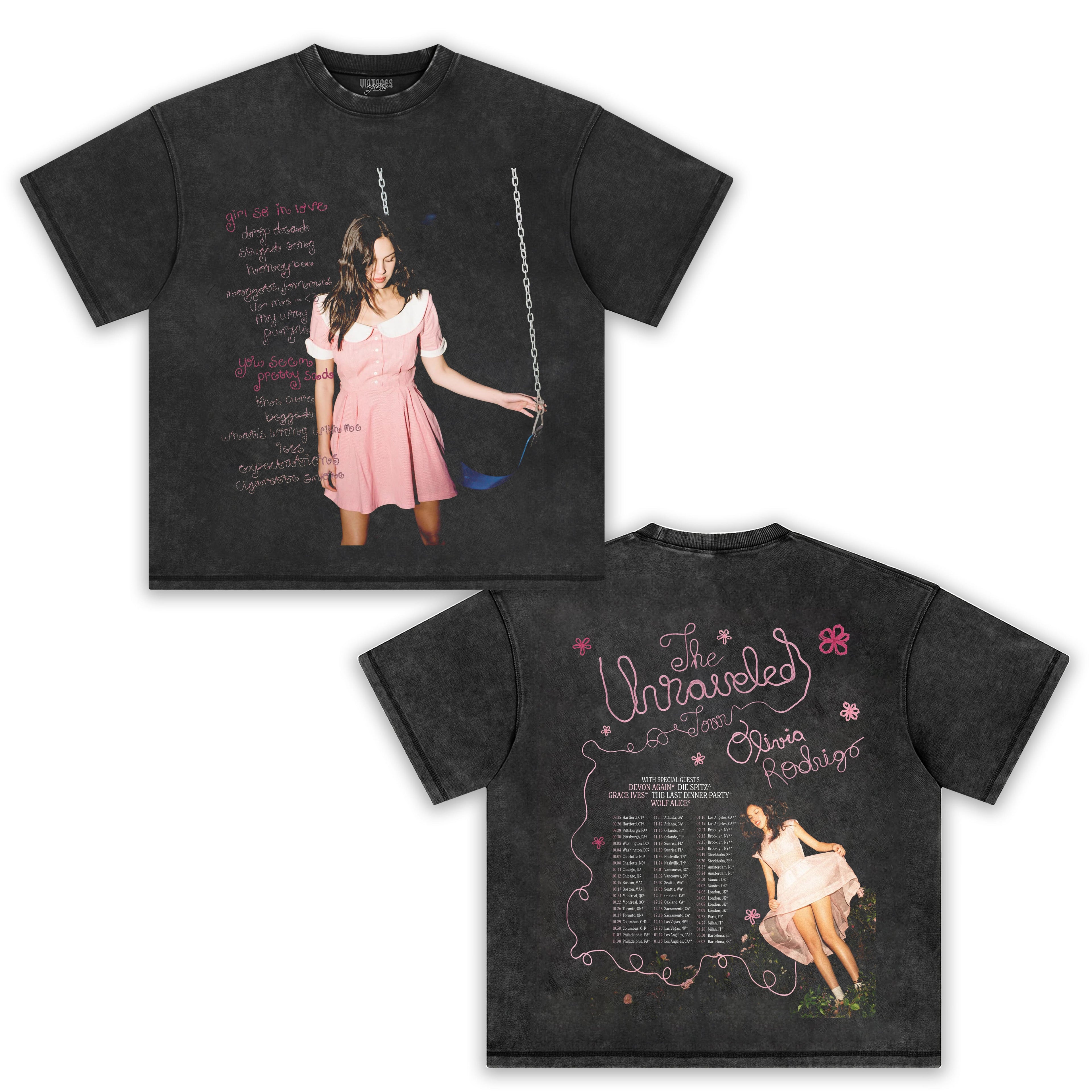 OLIVIA RODRIGO - THE UNRAVELED TOUR TANK TOP & TEE