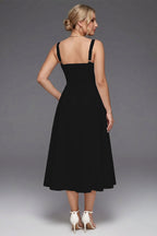 Curveins Plus Size Strap Corset Midi Dress