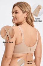Curveins Soft Jelly Full Cup No Underwire Seamless Support T-Shirt Bra