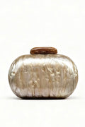 Curveins Artistic Sophisticated Stylish Minimalist Oval Shell Acrylic Handbag