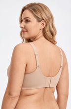 Curveins Soft Jelly Full Cup No Underwire Seamless Support T-Shirt Bra