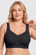 Curveins Plus Size Padded Wireless Full Coverage Comfortable Bra for Big Chest